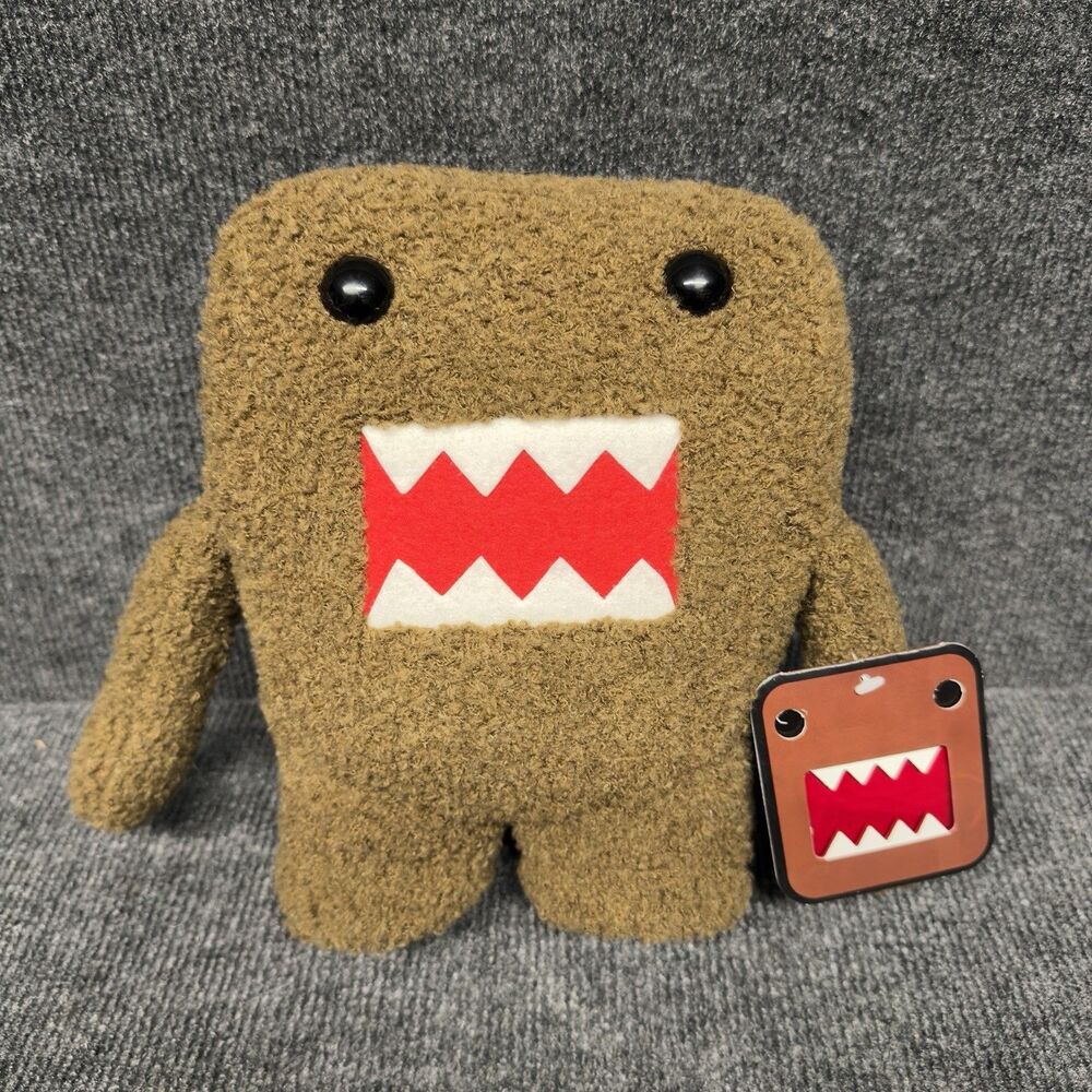 Domo Kun NHK-TYO Brown Plush 10" Stuffed Animal 1998 2007 Play Along RARE HTF